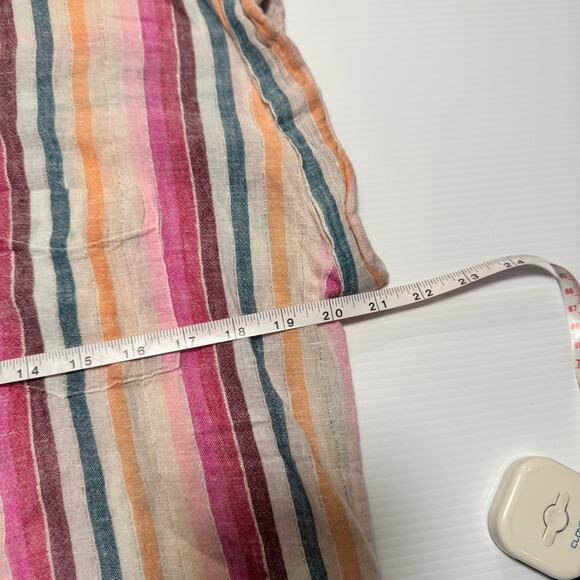 Rails Amelie Avila Stripe Linen Blend Button Down Shirt Women’s Medium Resort - Picture 16 of 16